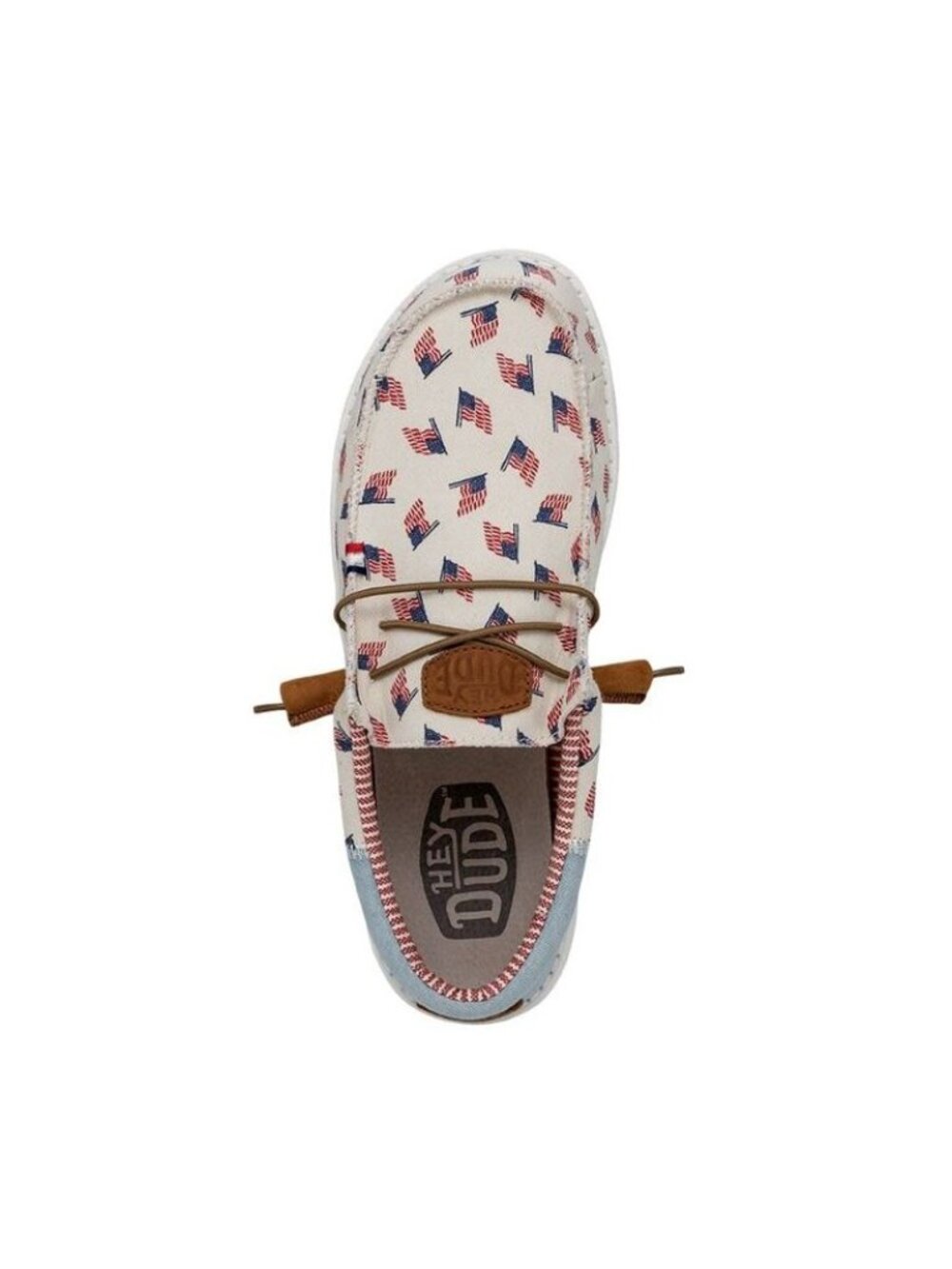 Hey Dude Men's Wally Patriotic Americana US flag Denim Slip on Sneaker 13 US New - Picture 5 of 9